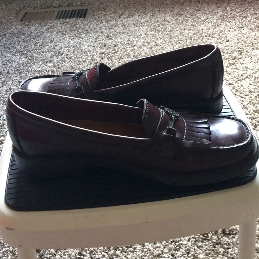 Brown loafers